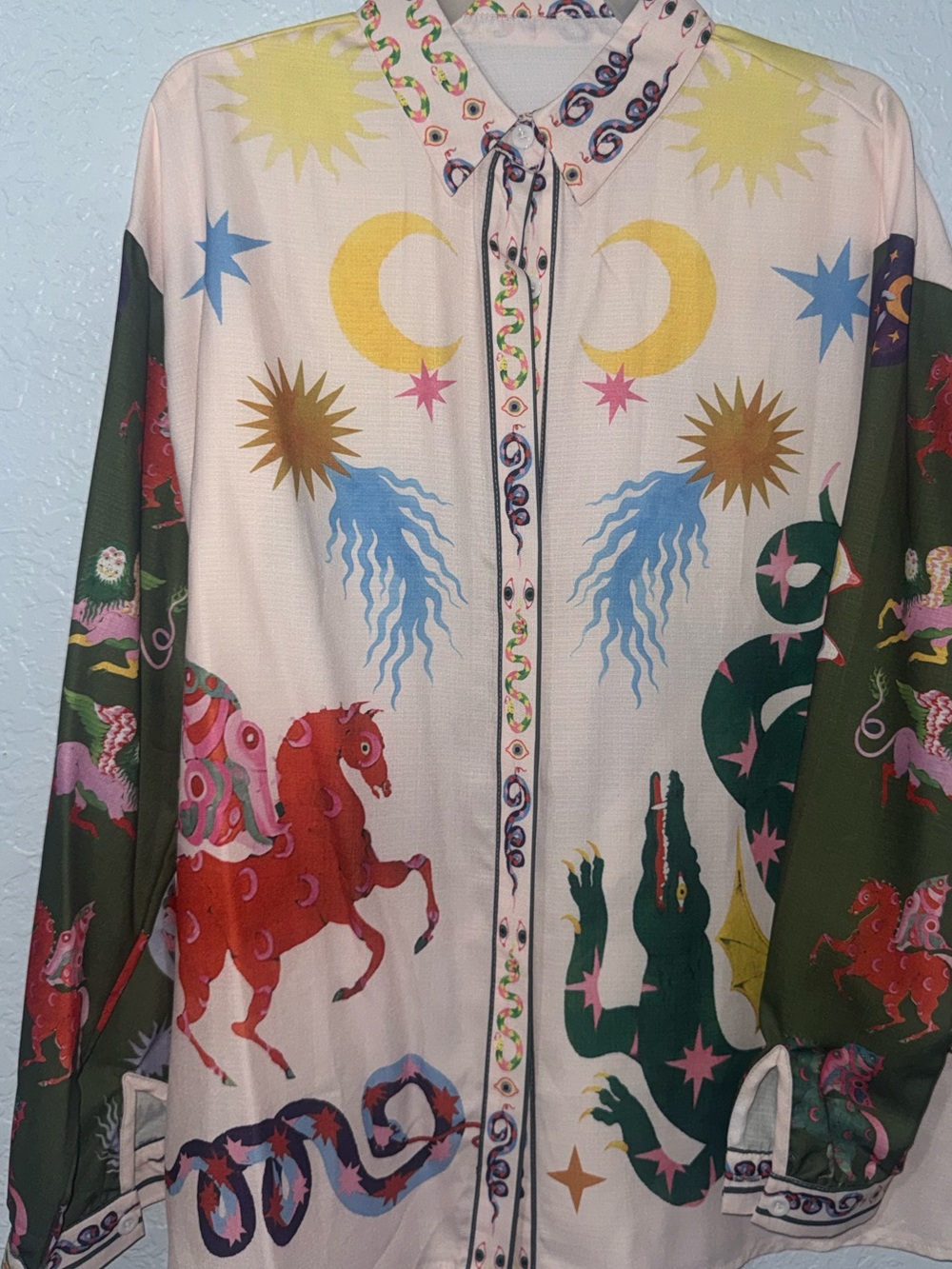 Bohemian Printed Wide-Leg Jumpsuit - Multicolor - Picture 2 of 5